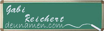 Gabi Reichert Visitenkarte